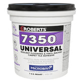 Roberts 7350-0 Universal Floor Adhesive, Paste, Off White, 1 qt Pail